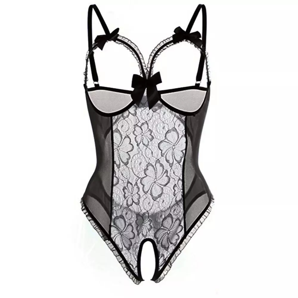 Babydoll Chemise Night - Женское сексуальное кружевное белье с открытой