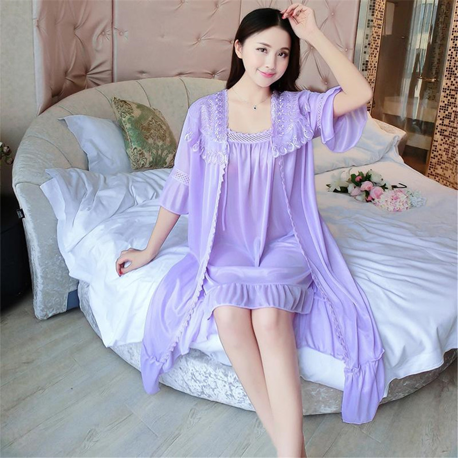 2024, сексуальная ночная рубаш – обзор и цена Robe Silk Women